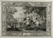 Defeat of the Spanish Army Near the Canal at Bruges by the Troops of King Louis XIV 1667, 1680. Creator: Sebastien Le Clerc