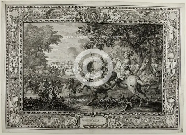 Defeat of the Spanish Army Near the Canal at Bruges by the Troops of King Louis XIV 1667, 1680. Creator: Sebastien Le Clerc.