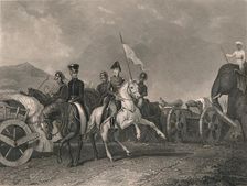 Defeat and Death of Dhoondiah at Conaghull 1800, (early-mid 19th century). Creator: J Rogers