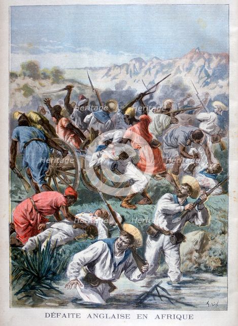 Defeat for the British in Africa, 1894. Artist: Frederic Lix