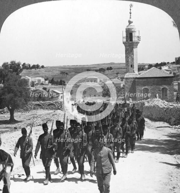 Defeated Turkish soldiers, Palestine, World War I, c1917-c1918. Artist: Realistic Travels Publishers