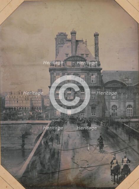 Défilé sur le Pont-Royal, May 1, 1844. Creators: Marie-Charles-Isidore Choiselat, Stanislas Ratel.