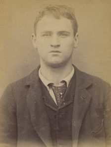 Deforge. Henri, Walter. 19 ans, né à Bruxelles (Belgique). Porteur de journaux. Anarchiste..., 1894. Creator: Alphonse Bertillon