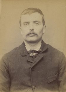 Defosse. Claude (dit Delfosse ou Lafosse). 29 ans, né à Arbeuf (Nièvre). Cocher. Anarchist..., 1894. Creator: Alphonse Bertillon