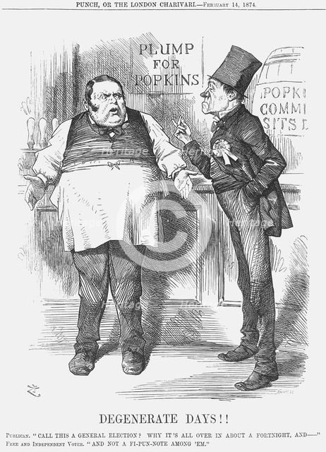 'Degenerate Days!!', 1874. Creator: Joseph Swain.