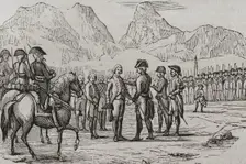 Degradation of the officers and soldiers of Montroig, War of Roussillon, (1793-1795), 1851. Creator: Unknown