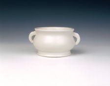 Dehua blanc de chine censer, Ming-Qing dynasty, China, mid 17th century. Creator: Unknown