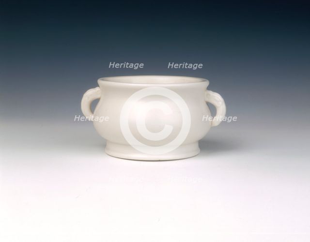 Dehua blanc de chine censer, Ming-Qing dynasty, China, mid 17th century. Creator: Unknown.