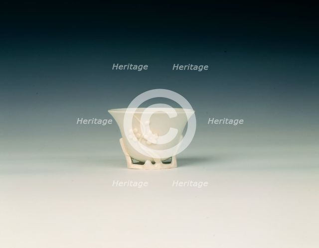 Dehua porcelain cup, Qing dynasty, China, 1662-1722. Creator: Unknown.