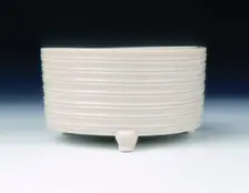 Dehua porcelain censer with string pattern, late Ming dynasty, China, 1600-1644. Creator: Unknown