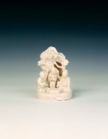Dehua porcelain group of go players, Qing dynasty, China, second half of 17th century. Creator: Unknown