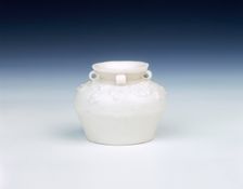 Dehua porcelain jar, Yuan dynasty, China, mid 14th century. Creator: Unknown