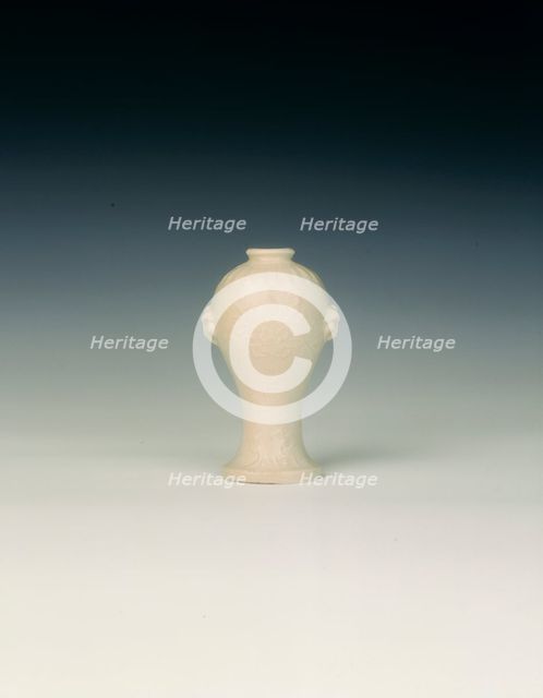 Dehua porcelain wall vase, China, 17th century. Creator: Unknown.