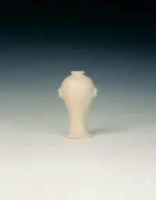 Dehua porcelain wall vase, China, 17th century. Creator: Unknown
