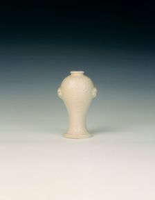 Dehua porcelain wall vase, China, 17th century. Creator: Unknown