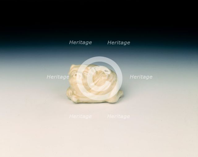 Dehua porcelain water dropper, late Ming dynasty, China, 1550-1644. Creator: Unknown.