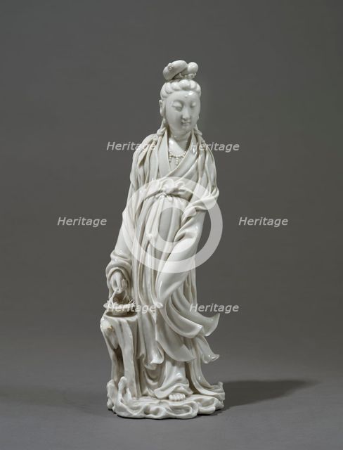 Dehua ware figure of the bodhisattva Guanyin, 17th century. Artist: Unknown.