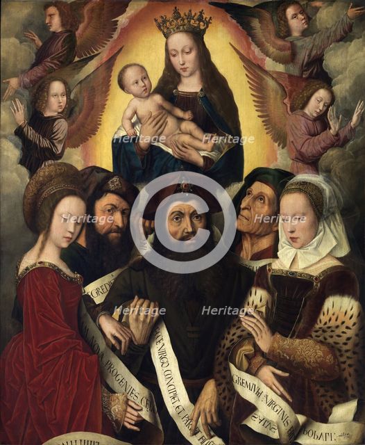 Deipara Virgo (The Glorification of the Virgin). Creator: Ambrosius Benson.