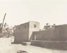 Deir, Carrefour et Habitation Particulière, 1851-52, printed 1853-54. Creator: Félix Teynard