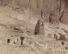 Deir el Bahri, Mortuary Temple of Queen Hatshepsut. Luxor, West Bank (Thebes), 19th century. Creator: Anon