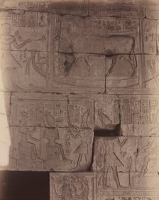 Deir el-Medineh, Sacred Barge, c. 1870s - 1880. Creator: Antonio Beato (British, c. 1825-1903)