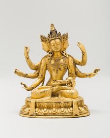 Deity from a Set of Five Pancharaksha Goddesses, Qing dynasty (1644-1911), 19th century. Creator: Unknown