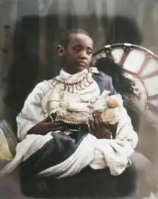 Déjatch Alámayou, King Theodore's Son, July 1868. Creator: Julia Margaret Cameron