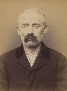 Dejernier (ou Degernier). Edouard. 45 ans, né à Gand (Belgique). Tailleur d'habits. Anarch..., 1894. Creator: Alphonse Bertillon