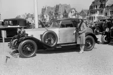 Delage at Boulogne Motor Week, France, 1928. Artist: Bill Brunell