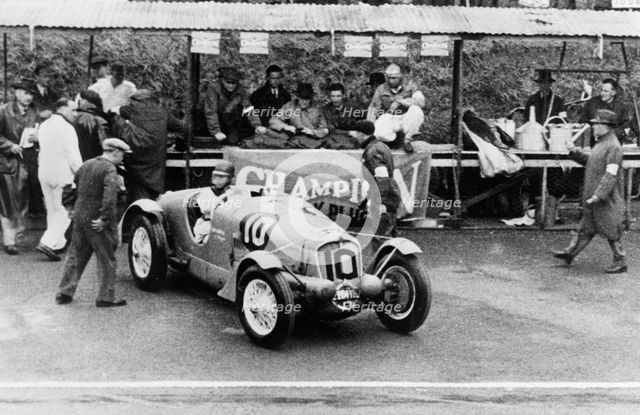 Delahaye 135S driven by Rene Le Begue and Nicolas Mahe, at the Ulster TT Ards 1936 Artist: Unknown.