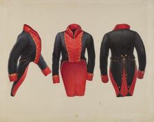 Delaware Militia Coat, c. 1936. Creators: Gordon Saltar, B. Berndt