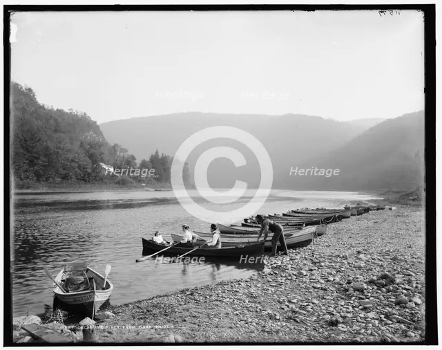 Delaware River from boat house, c1900. Creator: Unknown.