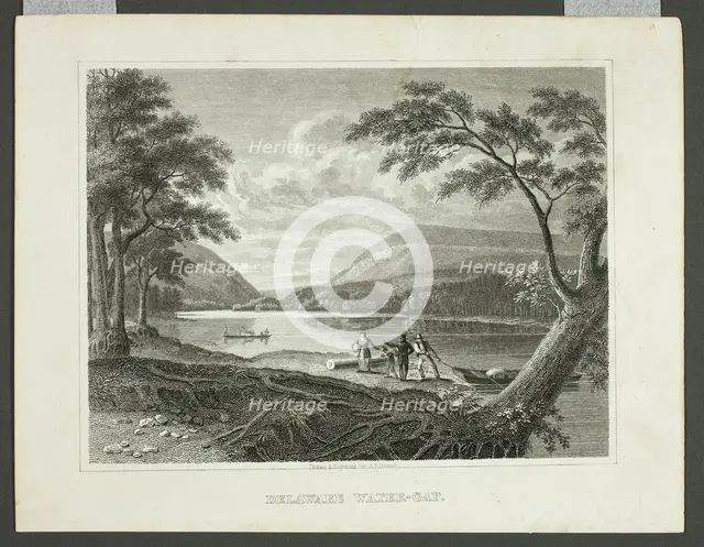 Delaware Water Gap, 1830. Creator: Asher Brown Durand.