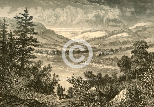 'Delaware Water-Gap, Looking South from Shawnee', 1872.  Creator: Granville Perkins.