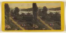 Delaware Water Gap. View from near the Kittating House, looking North., about 1864. Creator: E. & H.T. Anthony