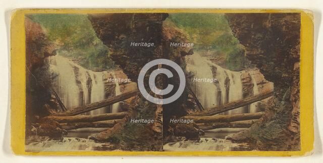 Delaware Water Gap. View of Marshall's Falls, from below., about 1869. Creator: E. & H.T. Anthony.