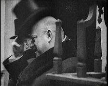 Delegates in Front of 10 Downing Street, 1920s. Creator: British Pathe Ltd