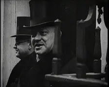 Delegates in Front of 10 Downing Street, 1920s. Creator: British Pathe Ltd