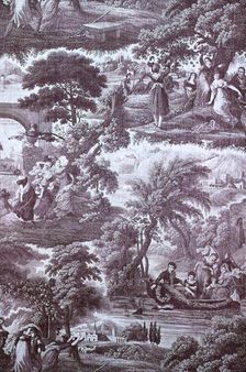 DELETE - image quality es Nouveaux Elements (Furnishing Fabric), Nantes, c. 1815. Creator: Unknown