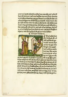 DELETE Saint Wilbolt from Heiligenleben, Winterteil (Lives of the Saints Wintertime) Creators: Unknown, Johannes Baemler, Jacobus de Voragine, Wilhelm Ludwig Schreiber