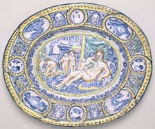 Delft charger, 1675. Creator: Unknown