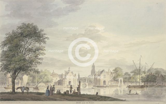 Delft aan de Schie, 1752. Creator: Paulus van Liender.