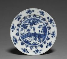 Delft Plate, c. 1690-1700. Creator: Adriaen Kocks (Dutch, active 1686-1701), attributed to
