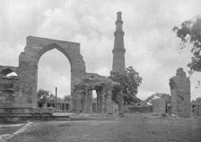 Delhi. - General View of Kutub Mosque and Ruins - , c1910. Creator: Unknown