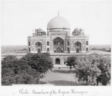 Delhi, Mausoleum of the Emperor Humayoon, Late 1860s. Creator: Samuel Bourne