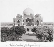 Delhi, Mausoleum of the Emperor Humayoon, Late 1860s. Creator: Samuel Bourne