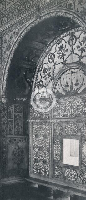'Delhi. The Scales of Justice (Carved Marble Screen through which petitions were received.)', c1910. Creator: Unknown.