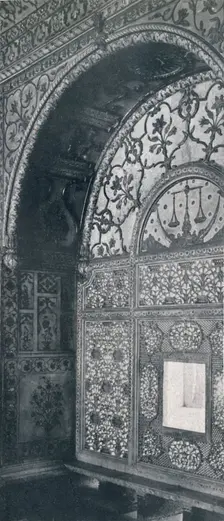 Delhi. The Scales of Justice (Carved Marble Screen through which petitions were received.) c1910. Creator: Unknown