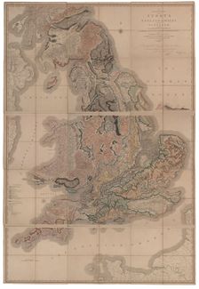 Delineation of the Strata of England and Wales with a Part of Scotland (The first geological map of Artist: Smith, William (1769-1839)