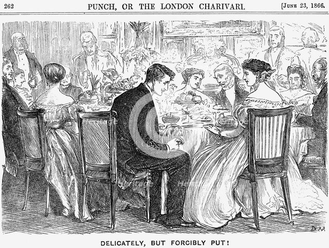 'Delicately, but Forcibly Put!', 1866. Creator: George du Maurier.